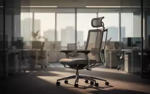 Ein leerer, ergonomischer Bürostuhl in einem modern eingerichteten Büro mit sanftem, cinematischem Licht. - Foto: über boerse-global.de
