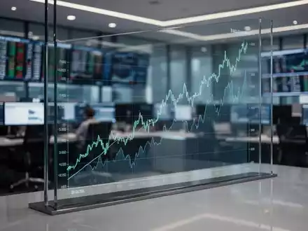 Moderne Finanzanzeige mit steigenden Aktienkursen in einem professionellen Handelsraum - Foto: über boerse-global.de