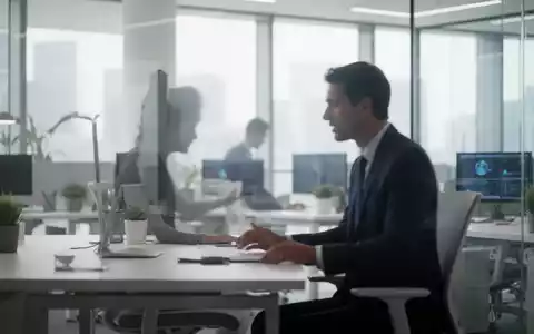 Moderne, ergonomische Büroumgebung mit Fokus auf betriebliches Gesundheitsmanagement und professionellen Austausch. - Foto: über boerse-global.de