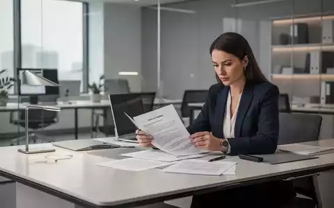 HR-Verantwortliche bei der Arbeit an juristischen Dokumenten in einem modernen Büro. - Foto: über boerse-global.de