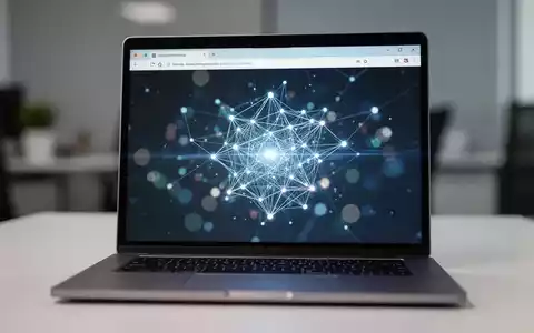 Ein moderner Laptop-Bildschirm zeigt eine stilisierte KI-Schnittstelle innerhalb eines Browsers, symbolisch für Sicherheit. - Foto: über boerse-global.de