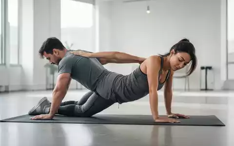 Eine Person führt in einem hellen Studio funktionelle Übungen zur Stärkung der Rückenmuskulatur auf einer Sportmatte aus. - Foto: über boerse-global.de