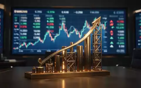 Digitale Kursanzeige und abstrakte Metallstruktur als Symbol für Finanzwachstum und industrielle Investitionen - Foto: über boerse-global.de