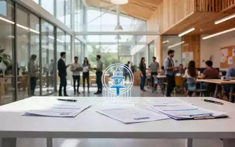 Helle, moderne Räumlichkeiten einer sozialen Einrichtung, die gesellschaftliches Engagement symbolisieren. - Foto: über boerse-global.de