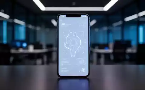 Hochwertiges Smartphone-Display mit minimalistischer KI-Oberfläche in einem professionellen Büro. - Foto: über boerse-global.de
