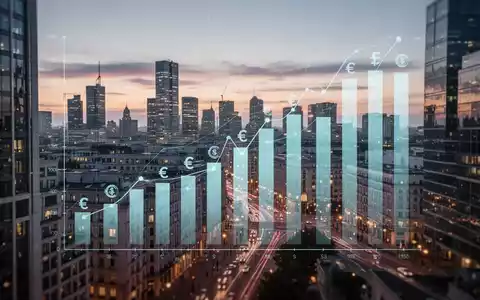 Digitale Grafik über europäische Mindestlöhne und Kaufkraft vor einem modernen Stadtbild. - Foto: über boerse-global.de