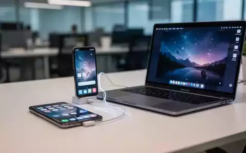 Ein Smartphone und ein Laptop liegen nebeneinander auf einem Schreibtisch und symbolisieren die digitale Vernetzung. - Foto: über boerse-global.de