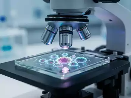 Mikroskopaufnahme von immunologischen Zellen in einem modernen Labor zur Erforschung von Entzündungsprozessen. - Foto: über boerse-global.de