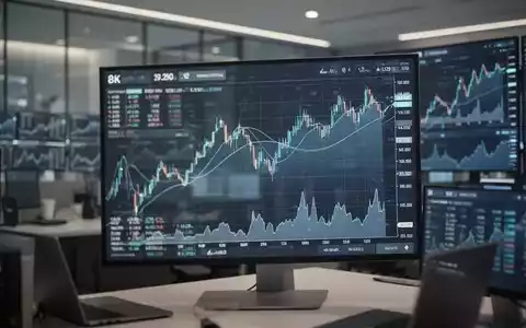 Moderne Finanz-Charts auf einem Bildschirm zur Darstellung der Marktentwicklung von MDAX-Aktien - Foto: über boerse-global.de