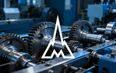 Abstrakte Darstellung industrieller Präzisionsteile in einer Fabrikumgebung mit Fokus auf wirtschaftliche Unsicherheit. - Foto: über boerse-global.de