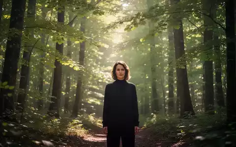 Eine Person steht in einem sonnendurchfluteten Wald, der die kognitive Leistungsfähigkeit durch Naturerfahrung symbolisiert. - Foto: über boerse-global.de