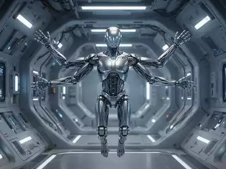 Vierarmiger humanoider Roboter HELIOS für den Einsatz in der Schwerelosigkeit innerhalb einer Raumstation. - Foto: über boerse-global.de