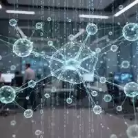Abstrakte digitale Schnittstelle mit neuronalen Netzwerken und Datenströmen als Symbol für KI-Transparenz. - Foto: über boerse-global.de