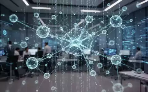 Abstrakte digitale Schnittstelle mit neuronalen Netzwerken und Datenströmen als Symbol für KI-Transparenz. - Foto: über boerse-global.de