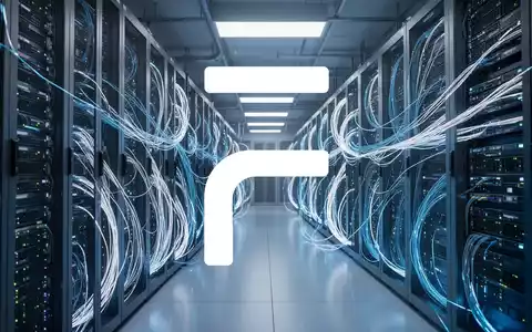 Moderne Serverräume eines Rechenzentrums mit blauer Beleuchtung als Symbol für digitale Infrastruktur und Energieeffizienz. - Foto: über boerse-global.de