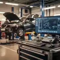 Moderne Kfz-Werkstatt mit professionellen Arbeitsplätzen und technischer Ausrüstung. - Foto: über boerse-global.de