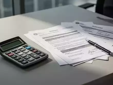 Ein Schreibtisch mit Taschenrechner und Unterlagen symbolisiert die Überprüfung von Lohnabrechnungen und Arbeitsrecht. - Foto: über boerse-global.de