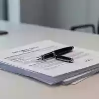 Ein Füllfederhalter liegt auf einem Stapel ordentlicher Arbeitsverträge auf einem modernen Schreibtisch. - Foto: über boerse-global.de