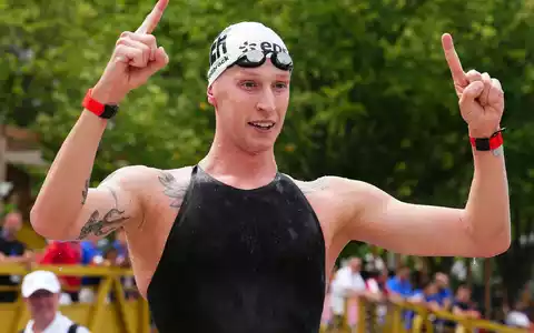 Für Florian Wellbrock ist es der erste Europameistertitel im Freiwasser. - Foto: Dimitar Dilkoff/AFP/dpa