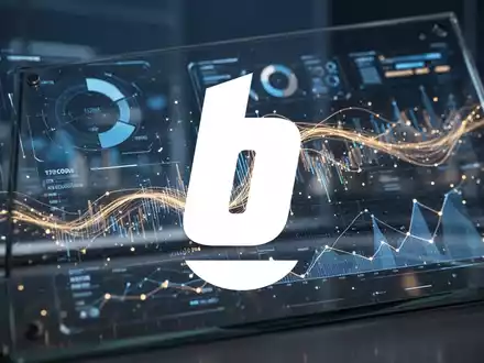 Abstrakte digitale Datenvisualisierung und moderne Technologie-Oberfläche in blau-goldener Beleuchtung. - Foto: über boerse-global.de