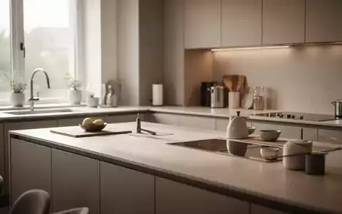 Moderne, minimalistisch gestaltete Küche mit optimierter Arbeitsfläche und ergonomischer Raumplanung. - Foto: über boerse-global.de