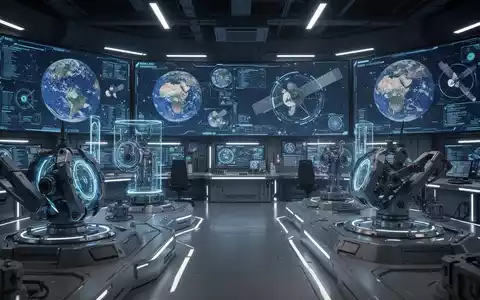 Moderne Hochtechnologie-Anlage für Verteidigungssysteme mit digitalen Datenoberflächen und futuristischer Hardware. - Foto: über boerse-global.de