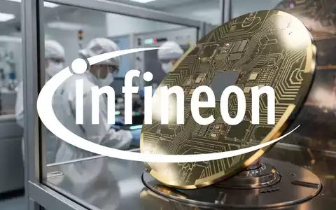 Abstrakte Darstellung einer modernen Halbleiterfertigung in einer Reinraumumgebung mit technologischer Beleuchtung. - Foto: über boerse-global.de