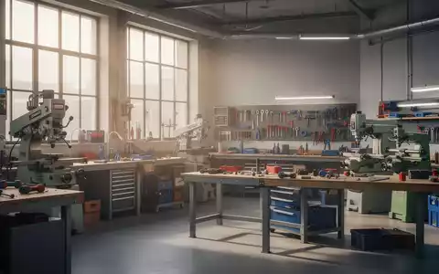 Ein aufgeräumter, modern gestalteter Handwerksbetrieb mit hochwertigen Werkzeugen in hellem, natürlichem Tageslicht. - Foto: über boerse-global.de