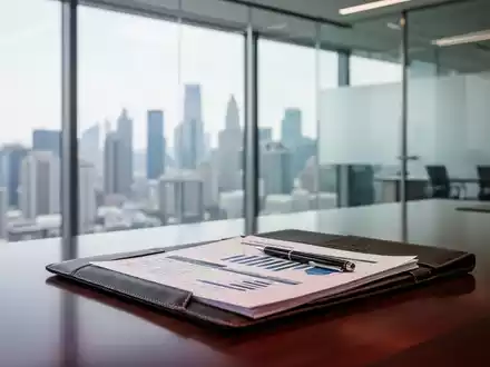 Ein hochwertiger Finanzbericht auf einem modernen Schreibtisch in einem hellen, professionellen Büro. - Foto: über boerse-global.de