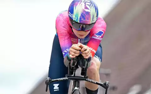 Antonia Niedermaier hat bei der Tour de France der Frauen im Zeitfahren die Top Ten verpasst. (Archivbild) - Foto: Uwe Anspach/dpa