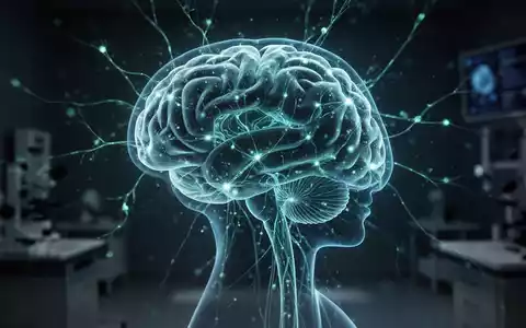 Abstrakte Darstellung eines leuchtenden menschlichen Gehirns zur Visualisierung neuroplastischer Anpassungsprozesse. - Foto: über boerse-global.de