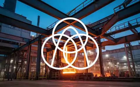 Abstrakte Aufnahme einer modernen Stahlproduktion in der Abenddämmerung mit industrieller Architektur. - Foto: über boerse-global.de