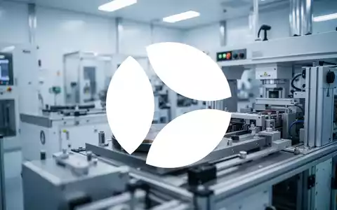 Abstrakte Darstellung einer modernen Halbleiter-Produktionsanlage in einem Reinraum mit professioneller Beleuchtung. - Foto: über boerse-global.de
