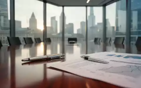 Moderner Konferenzraum in einem Finanzviertel mit einem Füllfederhalter auf einem Bericht, symbolisch für diskreten Investorenaktivismus. - Foto: über boerse-global.de
