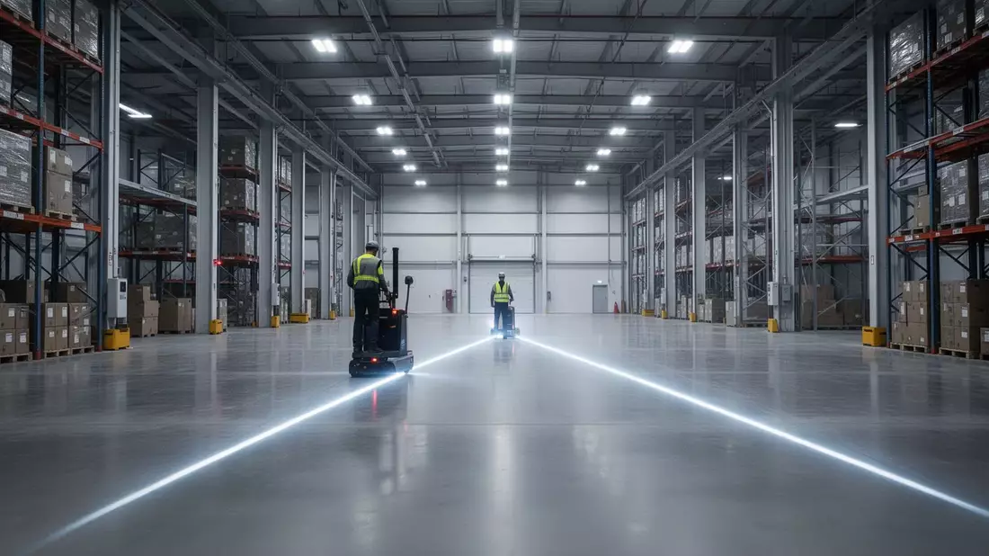 Fraunhofer IML präsentiert LARS: Laserprojektion für effizientere Lagerarbeit