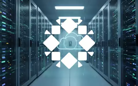 Abstrakte Darstellung eines modernen Rechenzentrums mit blauer Beleuchtung als Symbol für Cloud-Infrastruktur und Wachstum. - Foto: über boerse-global.de