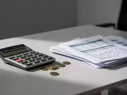 Ein Schreibtisch mit einem Taschenrechner und Finanzdokumenten als Symbol für Sozialpolitik und Haushaltsplanung. - Foto: über boerse-global.de