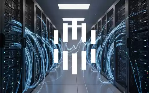 Abstraktes, professionelles Bild einer modernen Rechenzentrum-Infrastruktur mit leuchtenden Glasfaserkabeln. - Foto: über boerse-global.de