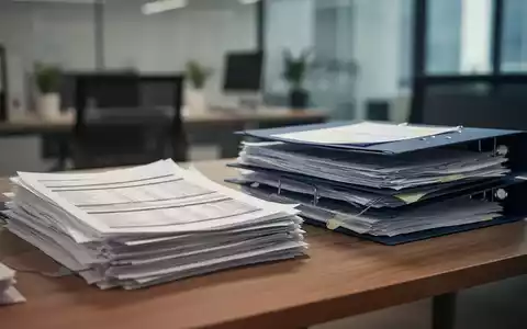 Aktenordner und Finanzunterlagen auf einem Schreibtisch als Symbol für eine Steuerprüfung und behördliche Ermittlungen. - Foto: über boerse-global.de