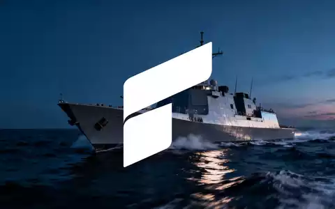 Moderne Fregatte auf stürmischer See bei Dämmerung, symbolisiert maritime Verteidigungstechnologie. - Foto: über boerse-global.de