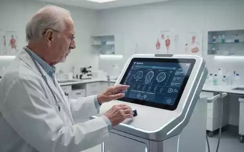 Ältere Person bei einem kognitiven Reaktionstest in einem modernen klinischen Forschungslabor. - Foto: über boerse-global.de