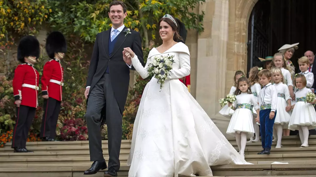 Eugenie und ihr Mann gaben sich 2018 das Ja-Wort. (Archivbild) - Bild: Victoria Jones/PA Wire/dpa