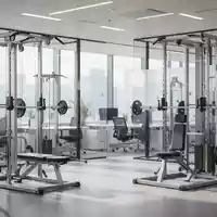 Modernes Büro mit integriertem Fitnessbereich für betriebliches Gesundheitsmanagement und gezieltes Krafttraining. - Foto: über boerse-global.de