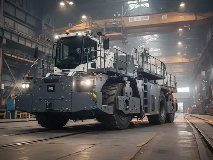 Ein autonomes Schwerlast-Transportfahrzeug auf dem Boden einer großen Industriehalle. - Foto: über boerse-global.de