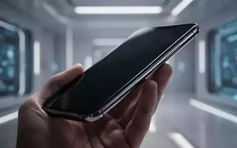 Schlankes Premium-Smartphone in der Hand vor minimalistischem Hightech-Hintergrund. - Foto: über boerse-global.de