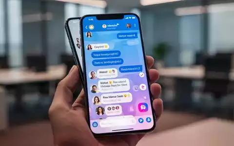 Nahaufnahme eines Smartphone-Bildschirms mit einer Messaging-App-Oberfläche, Gruppenchat-Benachrichtigungen und Symbolen. - Foto: über boerse-global.de