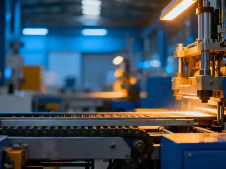 Modernes Industriegebäude mit hochwertigen Maschinen und professioneller Beleuchtung. - Foto: über boerse-global.de
