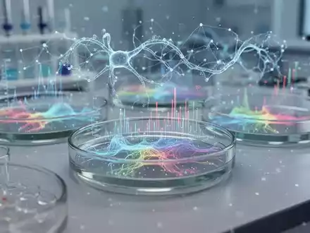 Ein modernes medizinisches Labor mit digitalen Datenvisualisierungen über mikrobiologischen Proben zur Diabetesprävention. - Foto: über boerse-global.de