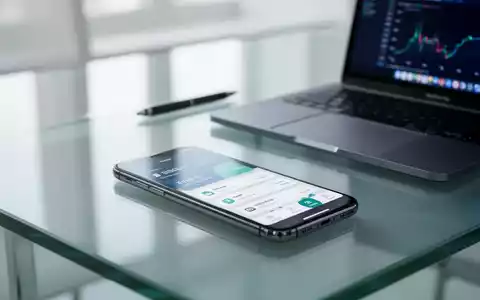 Ein Smartphone mit einer modernen Banking-App auf einem Schreibtisch als Symbol für die Integration von Wero bei Amazon. - Foto: über boerse-global.de