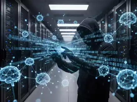 Digitale Repräsentation von künstlicher Intelligenz und binärem Code in einem dunklen, technologisch fortgeschrittenen Umfeld. - Foto: über boerse-global.de